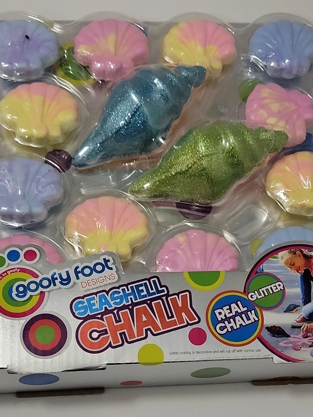 Goofy Foot Designs Seashell Chalk Set - Pastel Assorted Colors